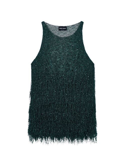 Top con frange GIORGIO ARMANI | GW003312AF25439F7009